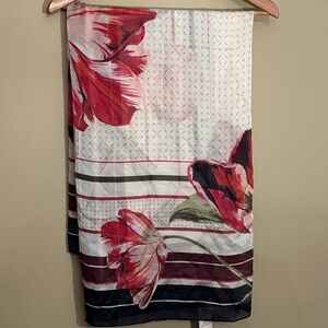 Dana Bachman Floral Silk Scarf (new with tags)